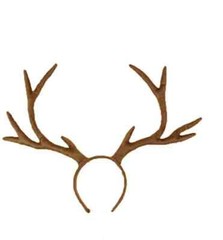 Plush Reindeer Antler Christmas Headband Hair Band Headdress Costume Cosplay