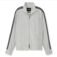 John Varvatos OTD Track JKT NWT Men’s Size Large Grey Full Zip Quiet Luxury