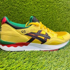 Asics Gel Lyte 5 Mens Size 11.5 Yellow Black Red Athletic Running Shoes Sneakers