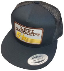 Levi Garrett Patch Trucker Hat Yupoong / YP Classics 6006 Black/Black