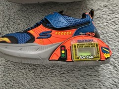 Skechers Garage Kids Shoes Size 11 Blue & Orange