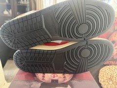 ColdSins Custom “Nightmares” Lace-Up Sneakers Red/Gray Stripe Travis Scott