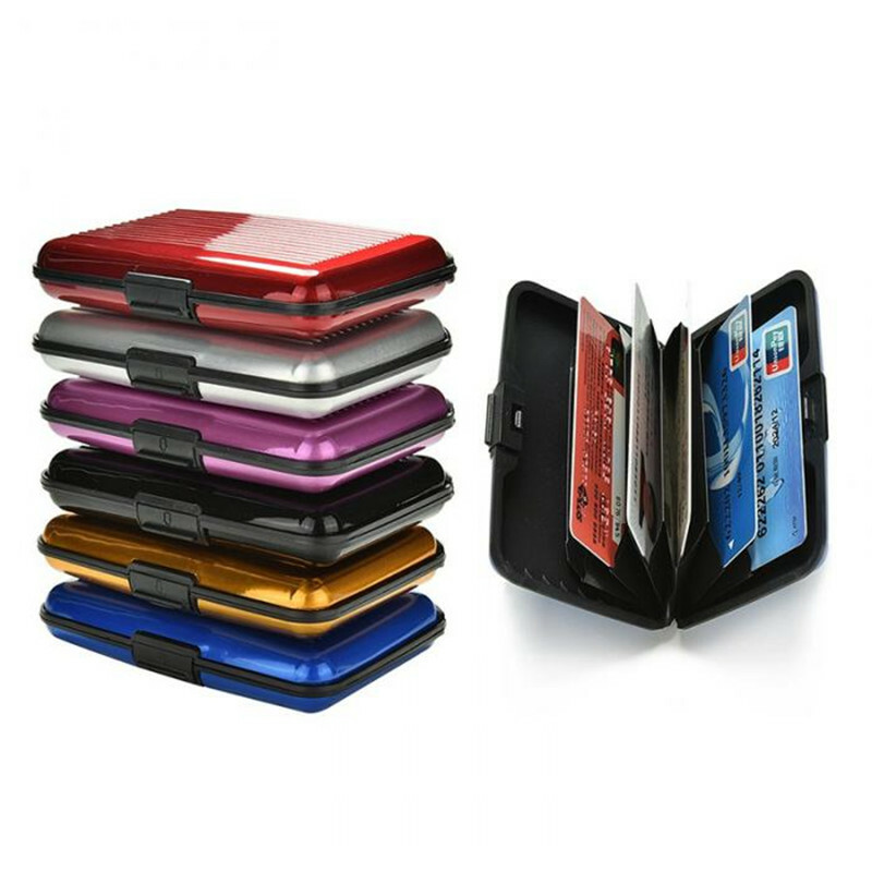 Mens Womens RFID ID Card Case Box Credit Card Wallet Credit Card Holder Present