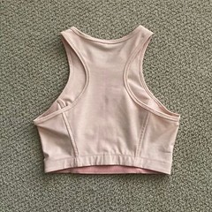 Outdoor Voices Athena Crop Top Sports Bra Rose Quartz Pale Pink Small NWOT