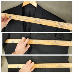 Hugo Boss Mens Sport Coat 42R* Black Da Vinci Lucca Single Breasted Double Vent