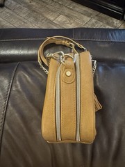Itzy Ritzy Chelsea & Cole Diaper Bag Tan/Mustard Studded Crossbody Changing Pad