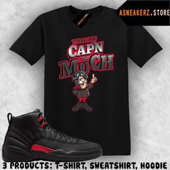 Shirt To Match AJ 12 Bloodline 2026 Sneaker Matching Sneakerhead Captain T-Shirt