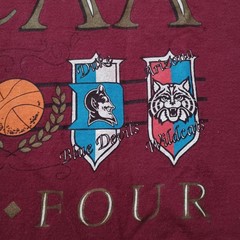 Vtg NCAA Final Four T Shirt Mens XL Red Arkansas Florida Duke Kentucky 90s USA