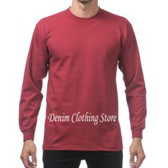 PRO CLUB MEN HEAVYWEIGHT SHIRT LONG SLEEVE PRO CLUB TEE ANY COLOR T-SHIRT S~7XL