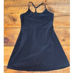 Outdoor Voices Womens Black Athletic Exercise Racerback Lined Dress Size Medium