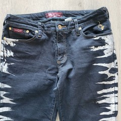 BABY PHAT VTG Y2K Hip Hop Streetwear Wide Leg Flare Jeans Grayish Black Size 11