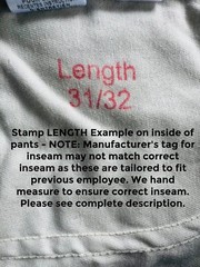 Used Uniform Work Pants Cintas Redkap Unifirst G&K Dickies and others BLACK