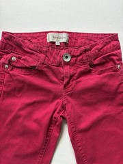Rewind Skinny Jeans Juniors 3 Red Low Rise