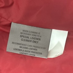 Wilson’s Leather Women’s Genuine Leather Red Jacket 1X Zip Lined RN69426