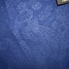 NWT BOSS Hugo Boss Athleisure Paisley Polo Shirt Blue Jacquard Men’s XXL $150