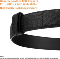 TACNEX Genuine Leather Belt Keeper 1 3/8″ – 1 1/2″ Wide Men’S Belt Loop Stays Dr