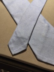 A. Di Capua Napoli – Cotton Tailored Tie Solid Color Blue Jeans
