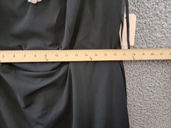 City Studio Trendy Plus Rhinestone-Trim V-Neck Sleeveless Gown Women’s 18W Black