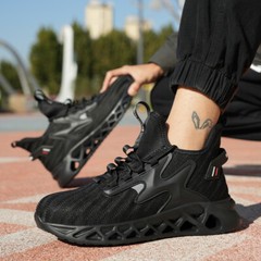 Work Sneakers Steel Toe Shoes Men Safety Shoes Puncture-Proof Indestructible