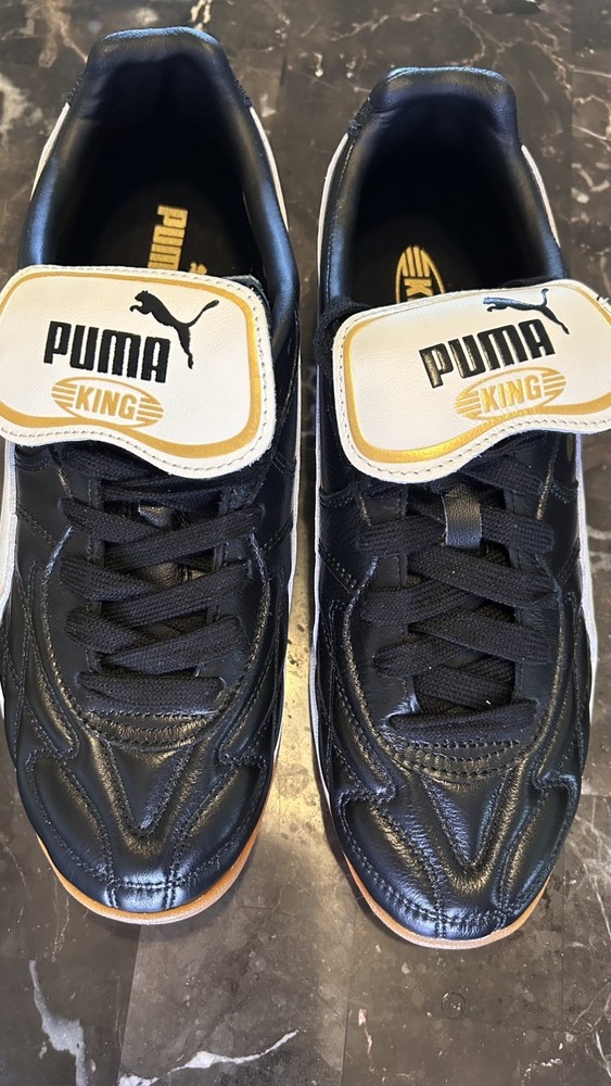 Puma King Indoor 401683-01 Premium Leather Black Men’s US 9.5 New never worn