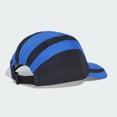 Adidas Originals Trefoil Wave Panel Cap Blue Black Silver Logo Adjustable Buckle