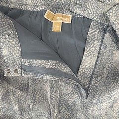 $314 Michael Kors Trousers With Petals Decoration Plus Size P/XL Blue