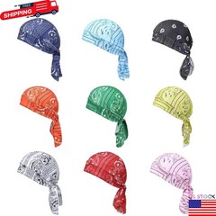 Elastic Motorcycle Wrap Biker Du Bandana Paisley Doo Rag Head Skull Cap Durag