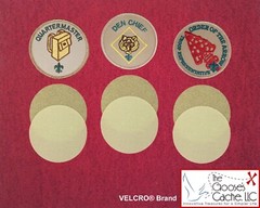 Tan Sew-on VELCRO® Brand fasteners for Attaching Patches to Scouts BSA Shirts