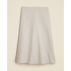 NWT J.Crew Wool Blend A-Line Skirt Size 18 Natural Beige Italian Fabric Classic