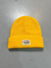 Stussy Workgear Patch Beanie Hat OSFA Knit Cap Yellow Authentic