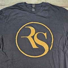 Gildan T-Shirt Men’s Black Large L Softstyle Crew Neck Graphic RS Logo