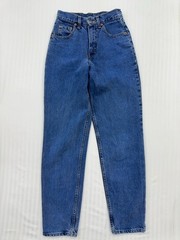 Blue Straight Denim Jeans Unisex Adult 38” Waist Regular 5-Pocket Button