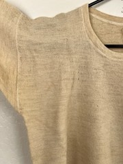 Vintage 1950s British Military Wool Under Shirt Short Sleeve 1952 Militaria READ