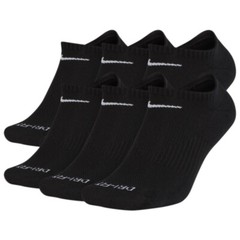 Nike Men’s Socks Everyday Plus Cushioned Athletic Training Dri-Fit No-Show Socks