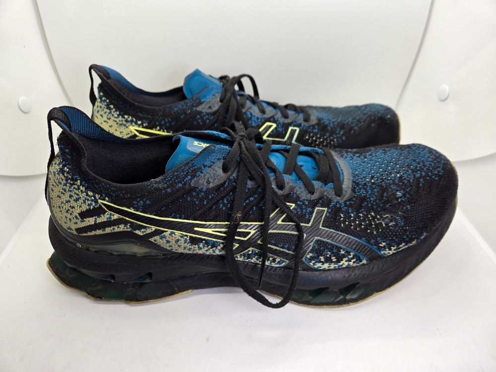 Asics Gel-Kinsei Blast Shoes Men’s 11 Black Yellow Running Athletic Gym Sneakers