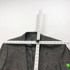 Ermenegildo Zegna Tessuto Houndstooth 44 Wool Sport Coat Beige Black PLS READ