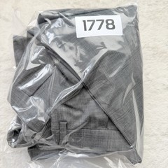 Banana Republic Mens 2pc Tailored Fit Suit 38S 32W 100% Wool Glen Plaid Gray