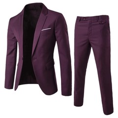 Trajes Para Hombres de Vestir Chaqueta Elegantes Saco Pantalón Largo Boda