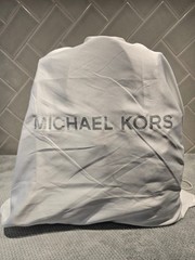 NWT Michael Michael Kors Gramercy Tan Leather/MK Logo Satchel w/ Nailhead Studs