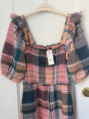 Vineyard Vines Plaid Midi L New with tags