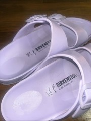 BIRKENSTOCK LAVENDER PURPLE/LILAC SLIDES/WATERPROOF/SIZE 37 US SIZE 7