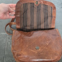 Frye Melissa Cognac Saddle Bag Crossbody