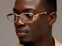 Diamond Hip Hop Sunglasses Outdoor Party Music Wear Elegant Sophisticated Men