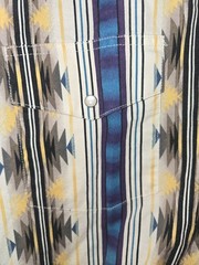 Vintage Wrangler Western Shirt Men’s Size LT Tall Southwest Aztec Print Long SL