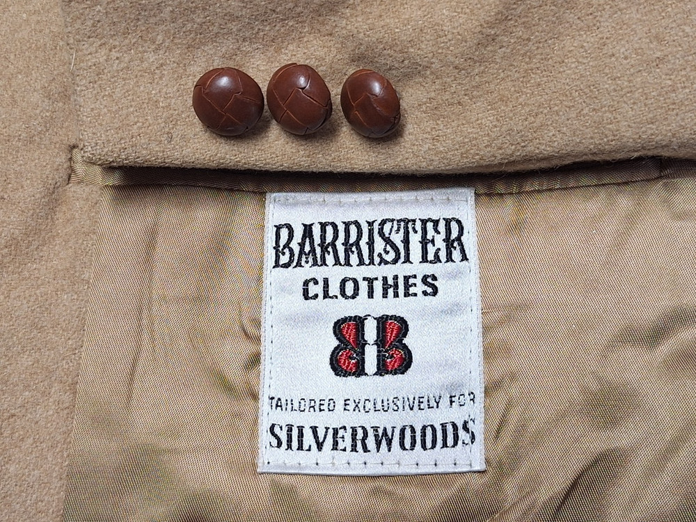 VTG Barrister Men Size 40L? 40R? 100% Camel Hair Blazer Jacket Tan Made in USA