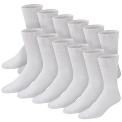 Premium Cotton Diabetic Crew Socks with Loose Non-Binding Top