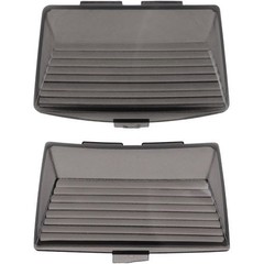 Smoked Fender Tip Light Lenses Cover Mud Guards Lights Compatible with FLHR FLHT
