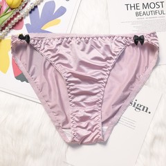 6PCS/LOT Ladies Womens Sexy Panties Satin Underwear Brief French Lingerie Bikini