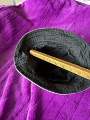 Sassy Canvas Hat Circumference 20inches, 2.25 Inch Brim, Oyster w/ Blk Lining