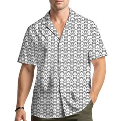 Geometric Pattern Hawaiian Shirt Men Women Abstract Art Summer